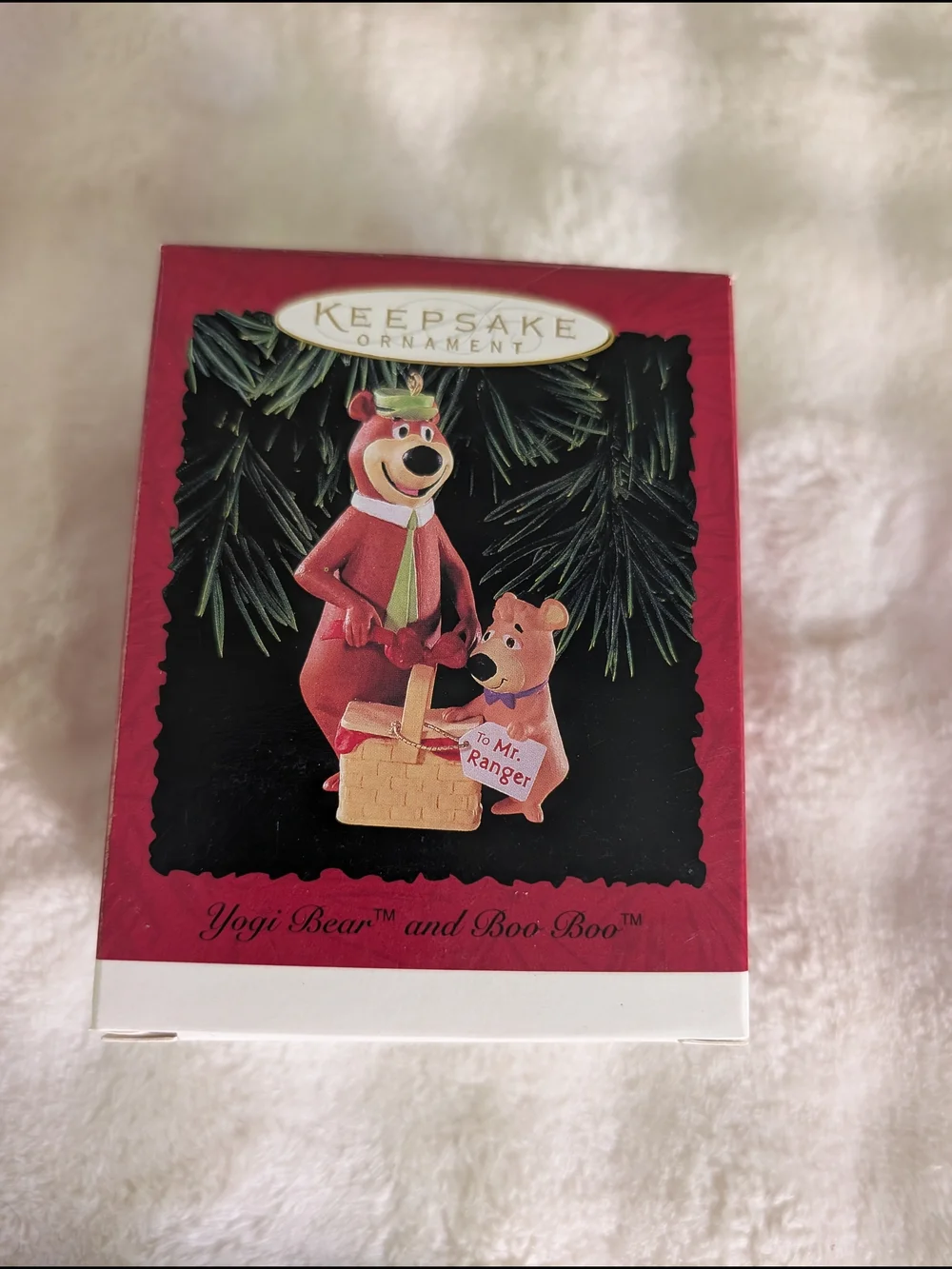 1996 Hallmark Keepsake Yogi Bear & Boo Boo Christmas Ornament